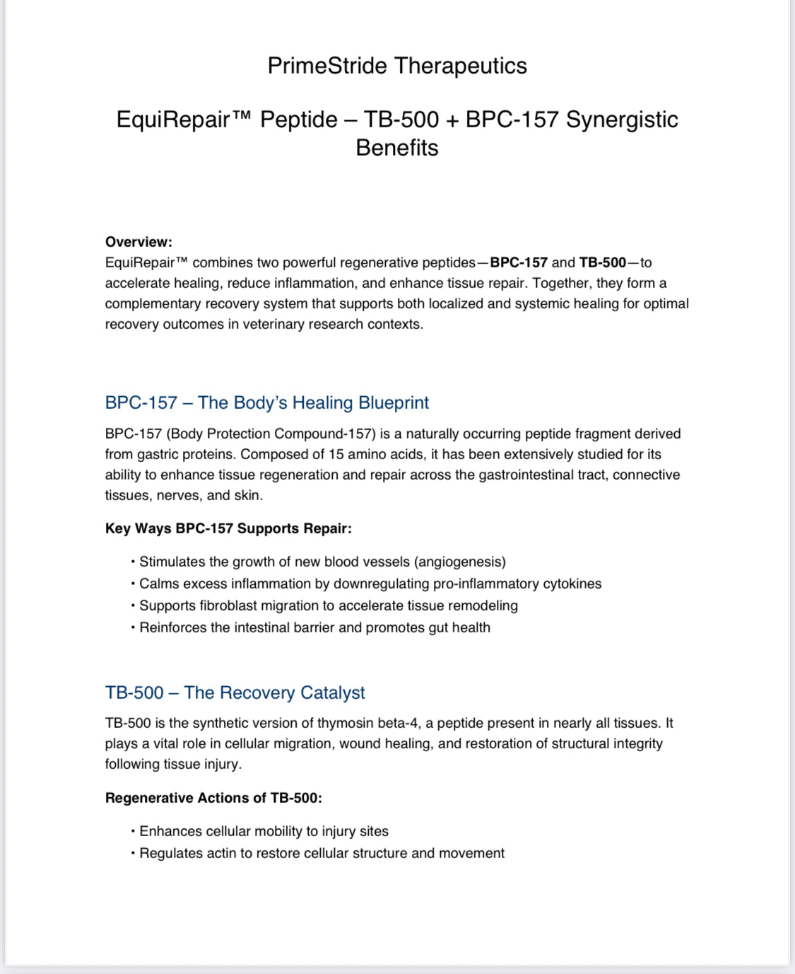 EquiRepair™ TB/BPC